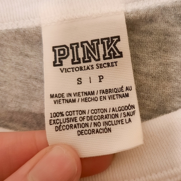 Victoria's Secret PINK I SLEIGH Tee S - Picture 3 of 4